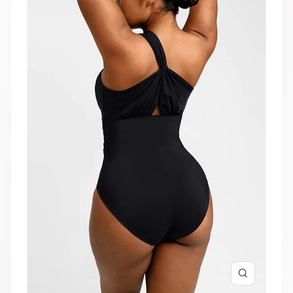 SHAPELLX Smart Sculpt Ruched Twist-Front Shaping Swimsuit - Picture 2 of 8